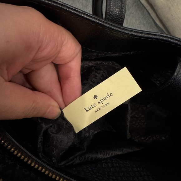Kate Spade Black Structured Tote Bag